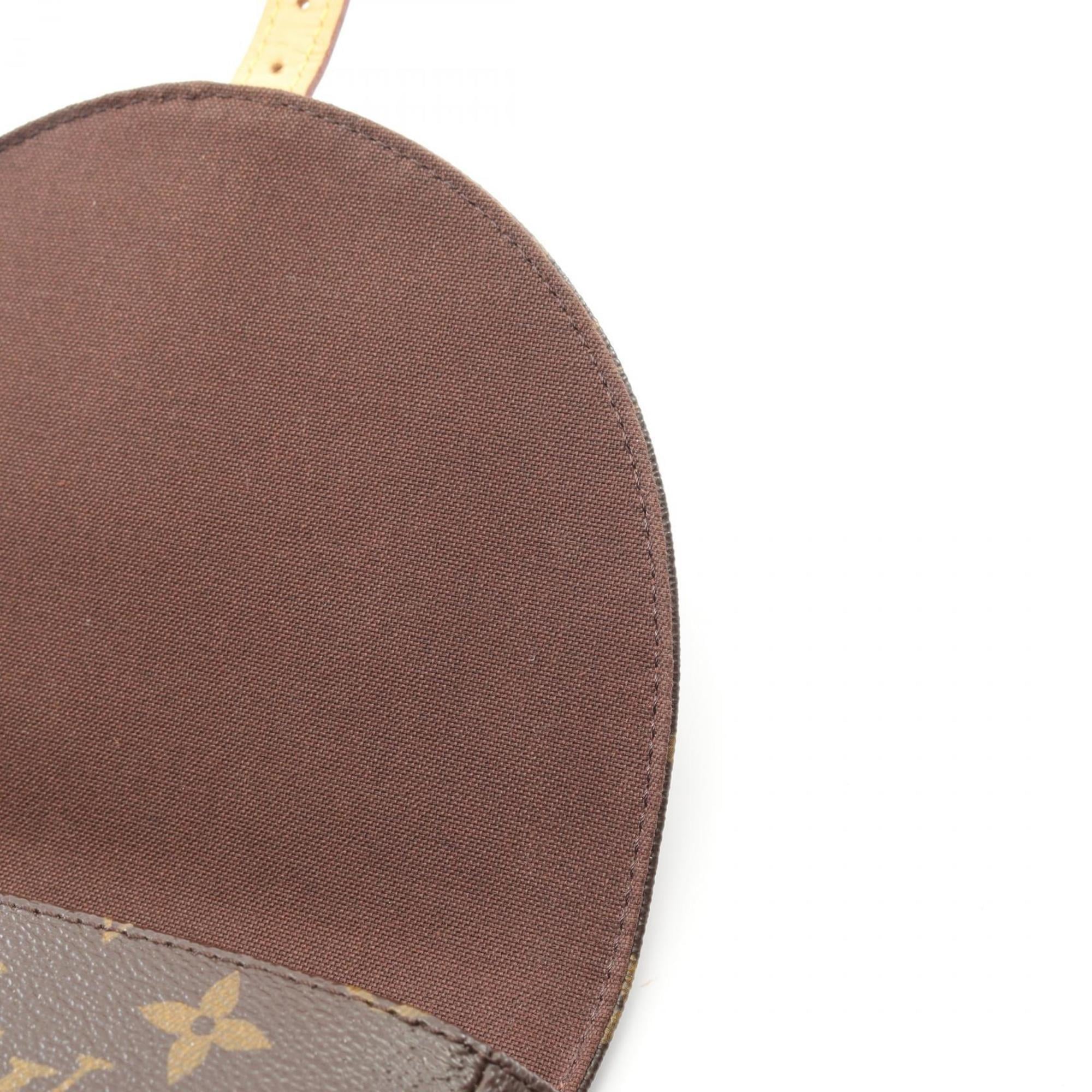 Louis Vuitton Brown Monogram Coated Canvas Leather Shoulder Bag (Pre-Owned)