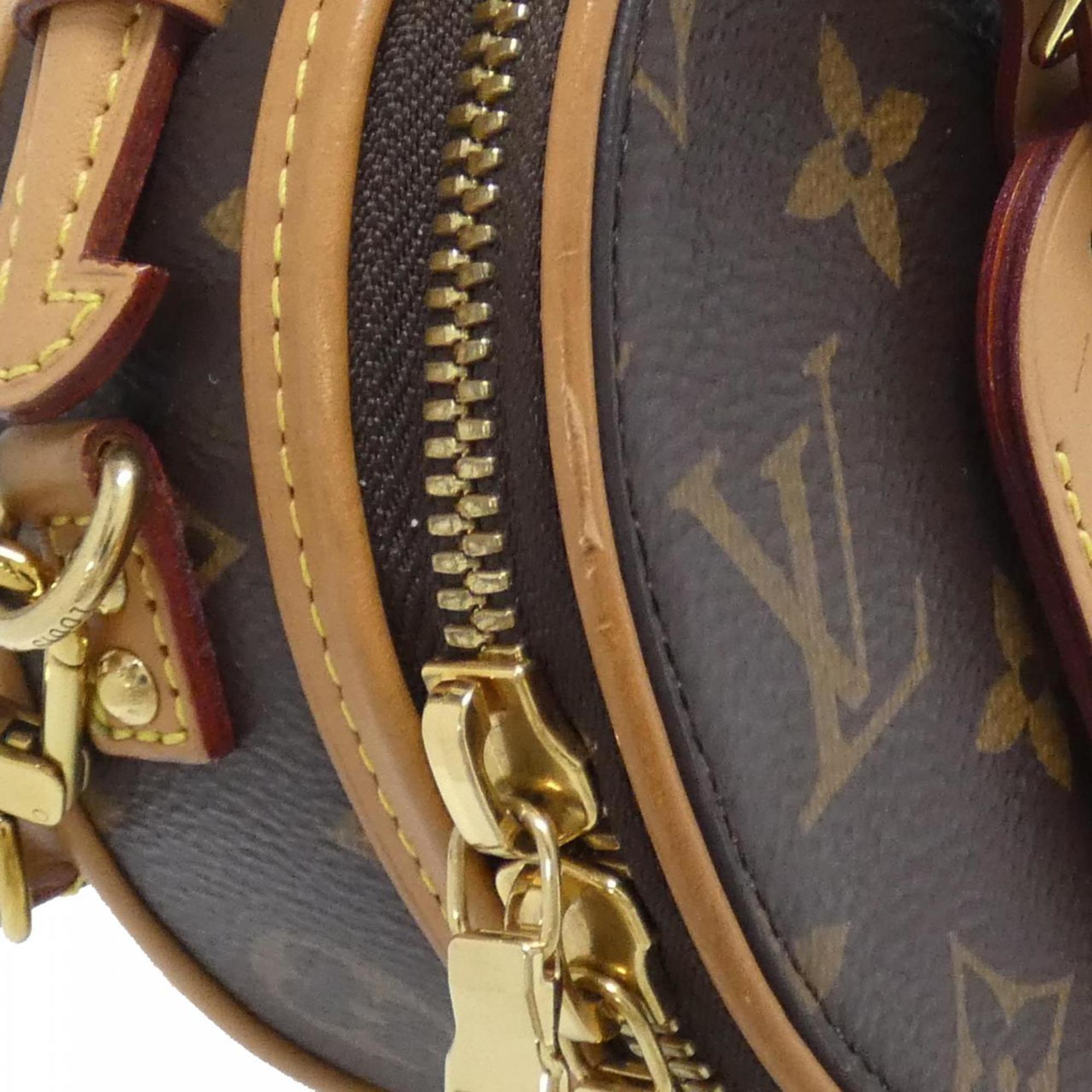 Louis Vuitton Marron Coated Canvas Shoulder Bag (Pre-Owned)