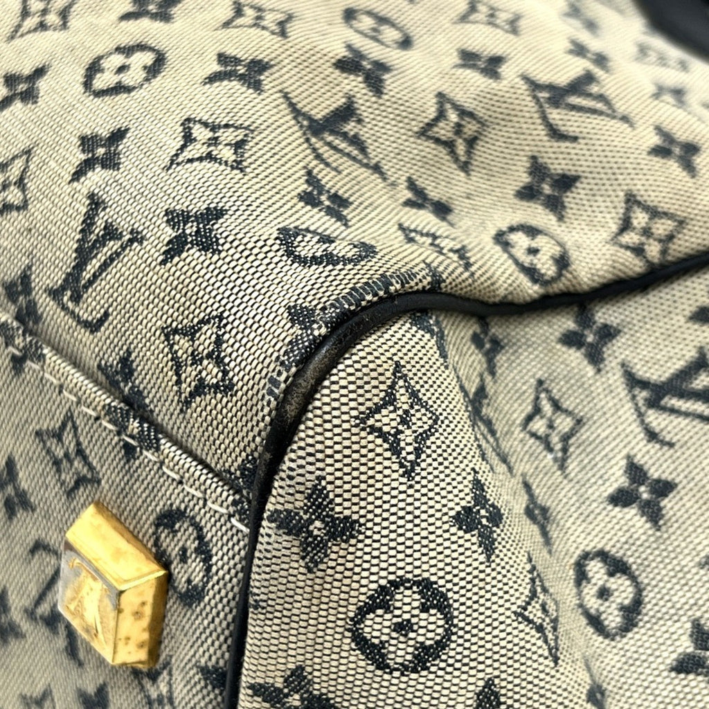 Louis Vuitton Galle Monogram Navy Monogram Mini Boston Bag Handbag (Pre-Owned)