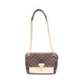 Louis Vuitton Black Brown Damier Canvas Ivory Coated Canvas Shoulder Bag (Pre-Owned)