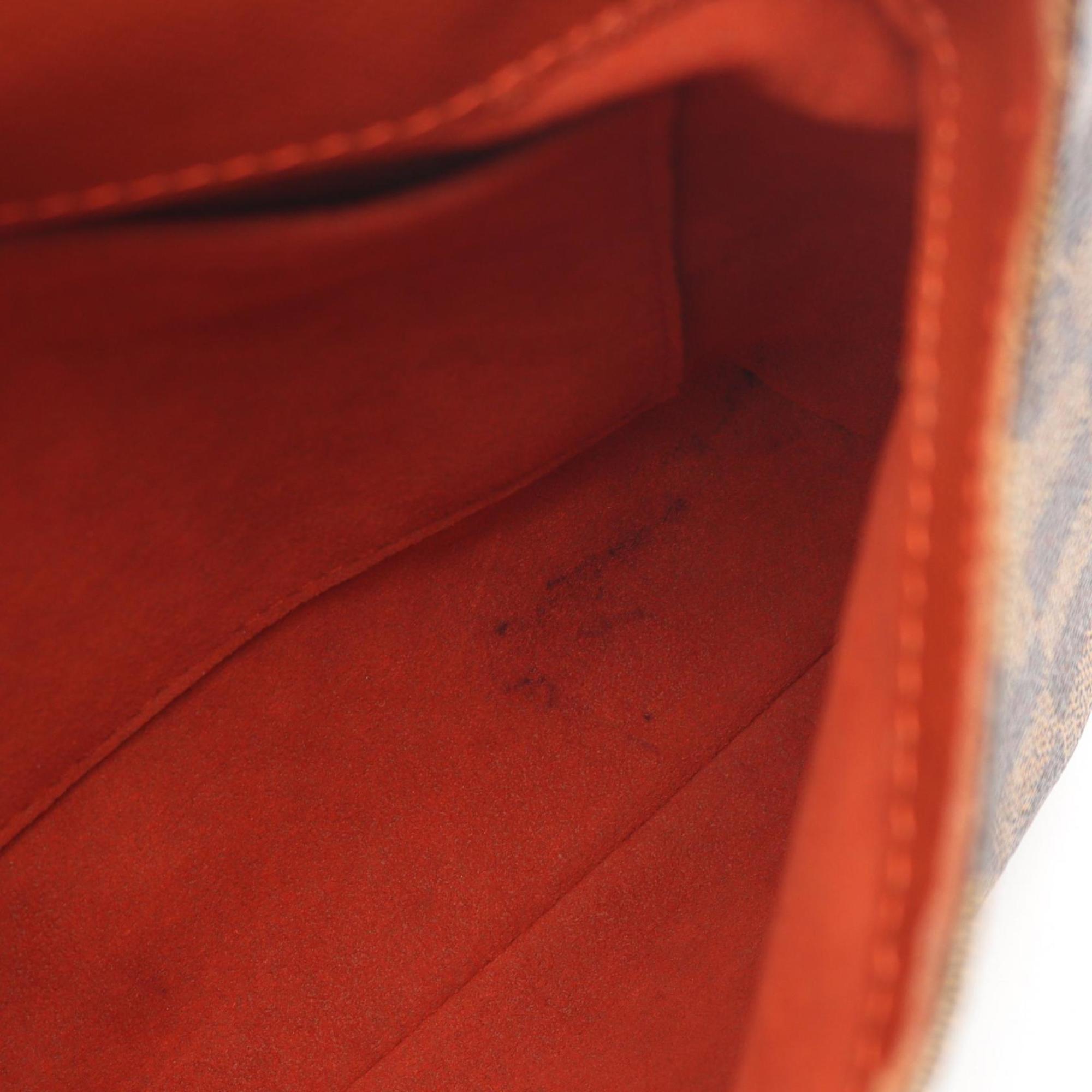 Louis Vuitton Brown Ebene Coated Canvas Leather Shoulder Bag (Pre-Owned)