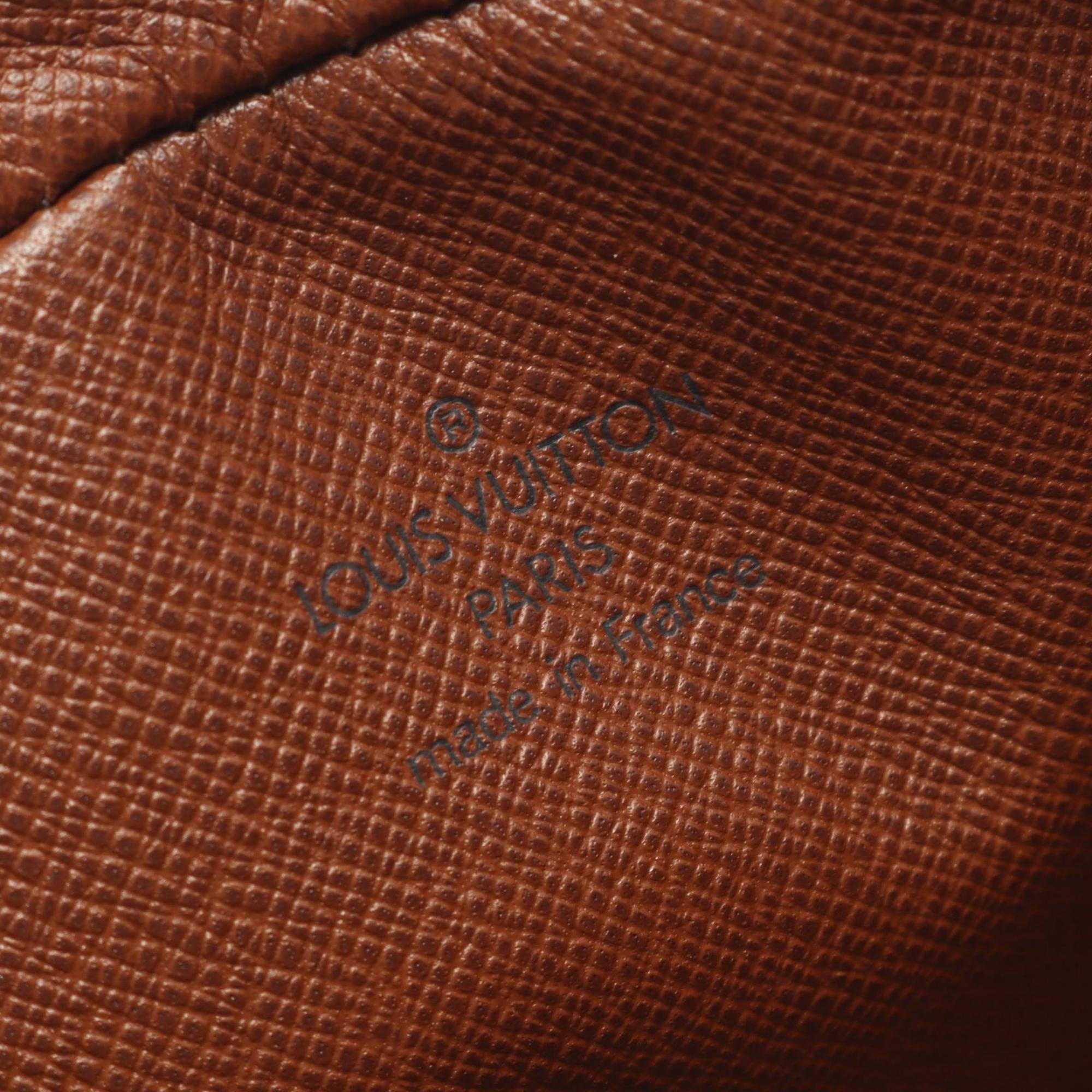 Louis Vuitton Brown Coated Canvas Leather Shoulder Bag (Pre-Owned)
