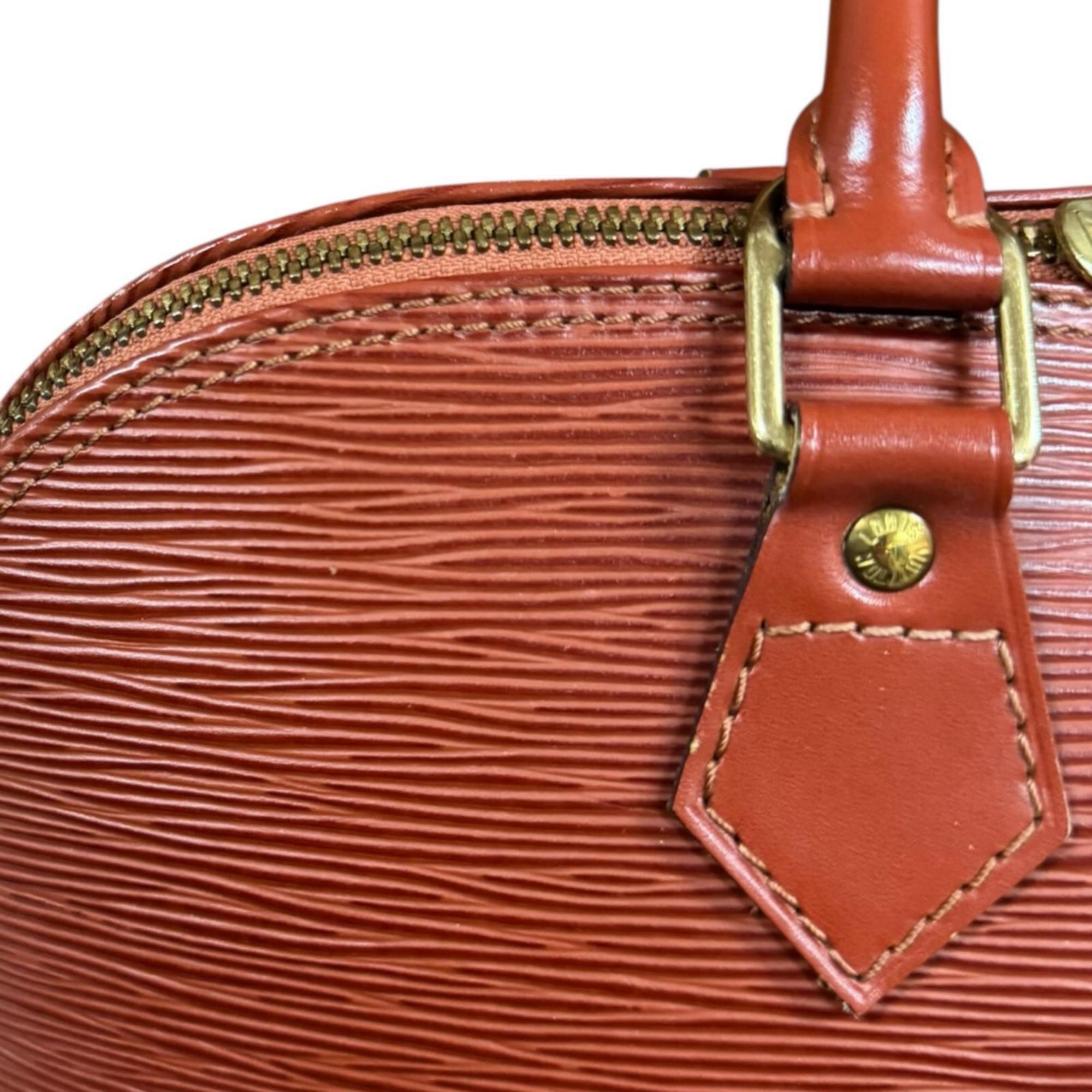 Louis Vuitton Brown Kenyan Brown Epi Leather Handbag (Pre-Owned)