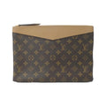 Louis Vuitton Brown Coated Canvas Handbag Pouch (Pre-Owned)