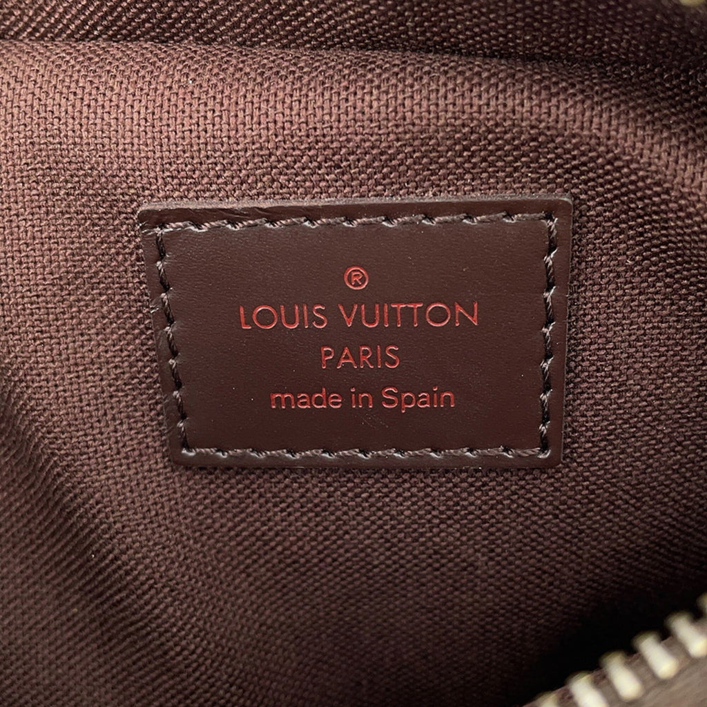 Louis Vuitton Damier Brown Damier Canvas Ebene Red Color Shoulder Bag Sling Bag (Pre-Owned)