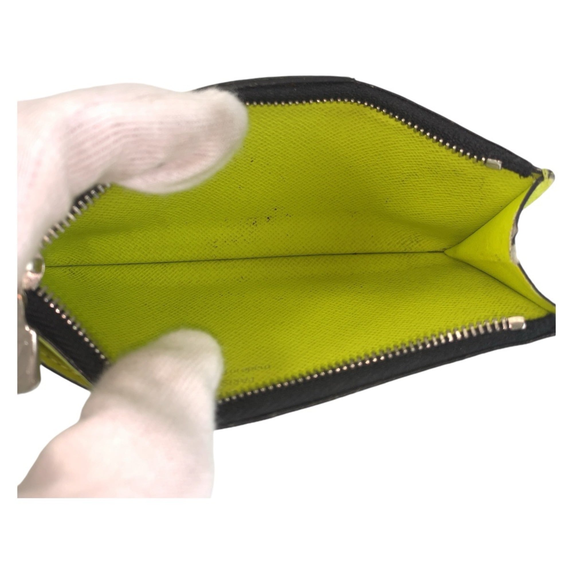 Louis Vuitton Taigarama Jaune Yellow Pvc Coin Purse/Coin Case (Pre-Owned)