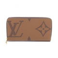 Louis Vuitton Brown Leather Pvc Long Wallet (Bi-Fold) (Pre-Owned)