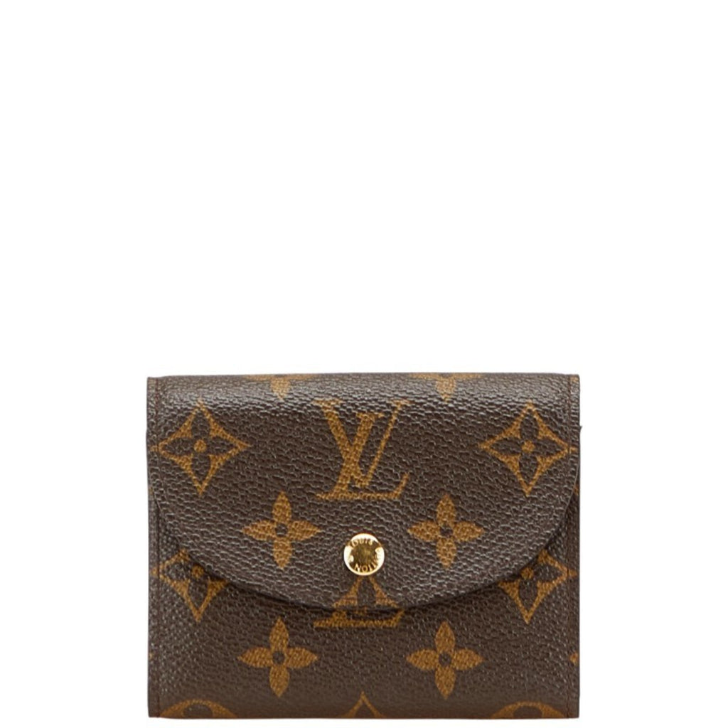 Louis Vuitton Monogram Brown Pvc Leather Wallet (Tri-Fold) (Pre-Owned)