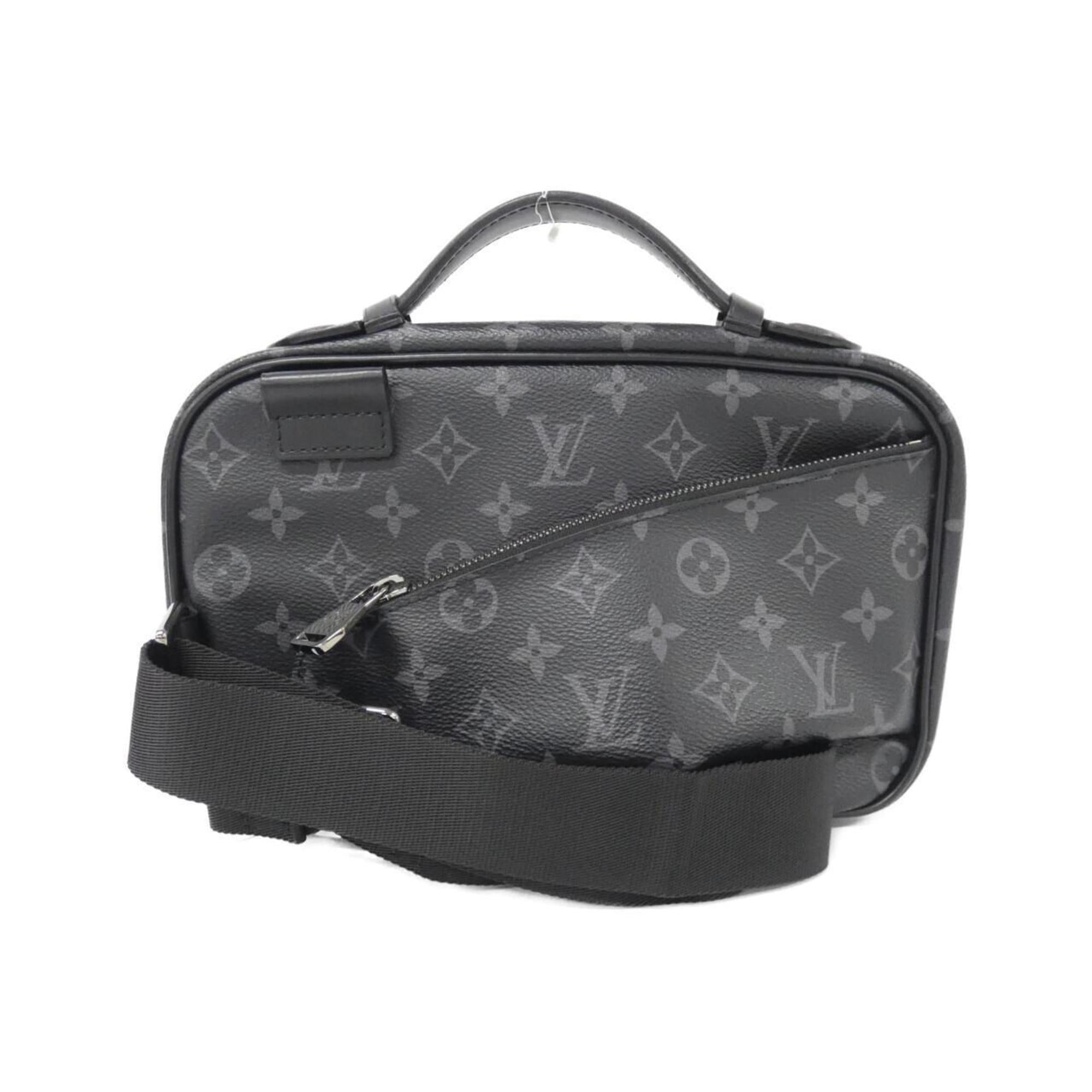 Louis Vuitton Black Coated Canvas Shoulder Bag (Pre-Owned)