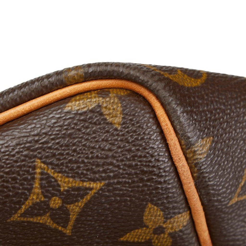 Louis Vuitton Brown Pvc Leather Boston Bag (Pre-Owned)