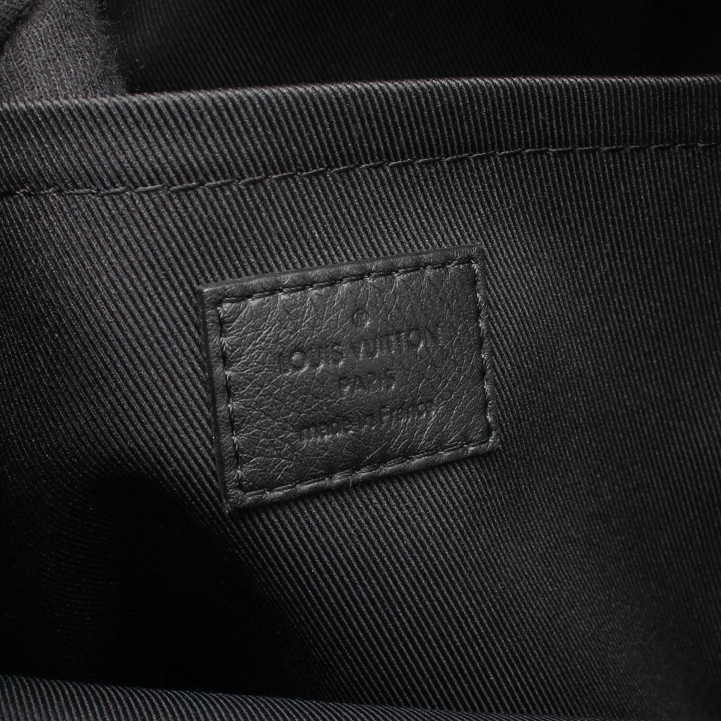 Louis Vuitton Black Brown Pvc Coated Canvas Leather Backpack (Pre-Owned)