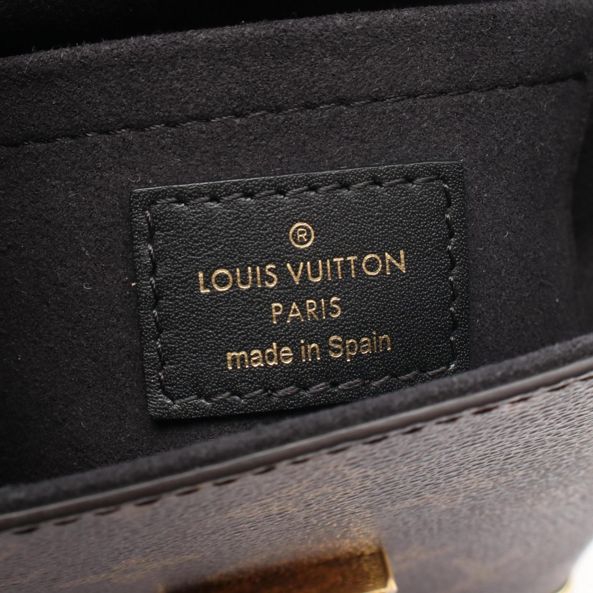 Louis Vuitton Brown Coated Canvas Leather Handbag (Pre-Owned)