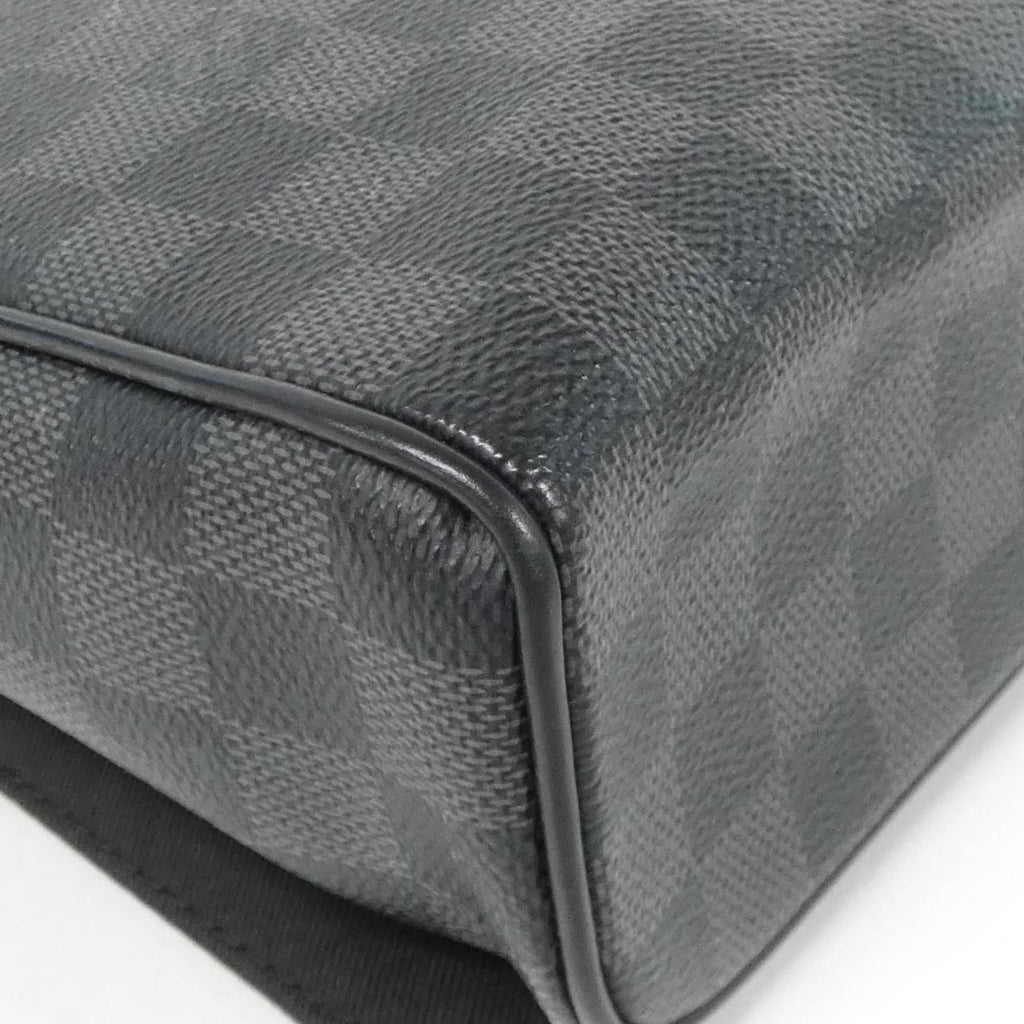 Louis Vuitton Dark Gray Graphite Coated Canvas Shoulder Bag (Pre-Owned)