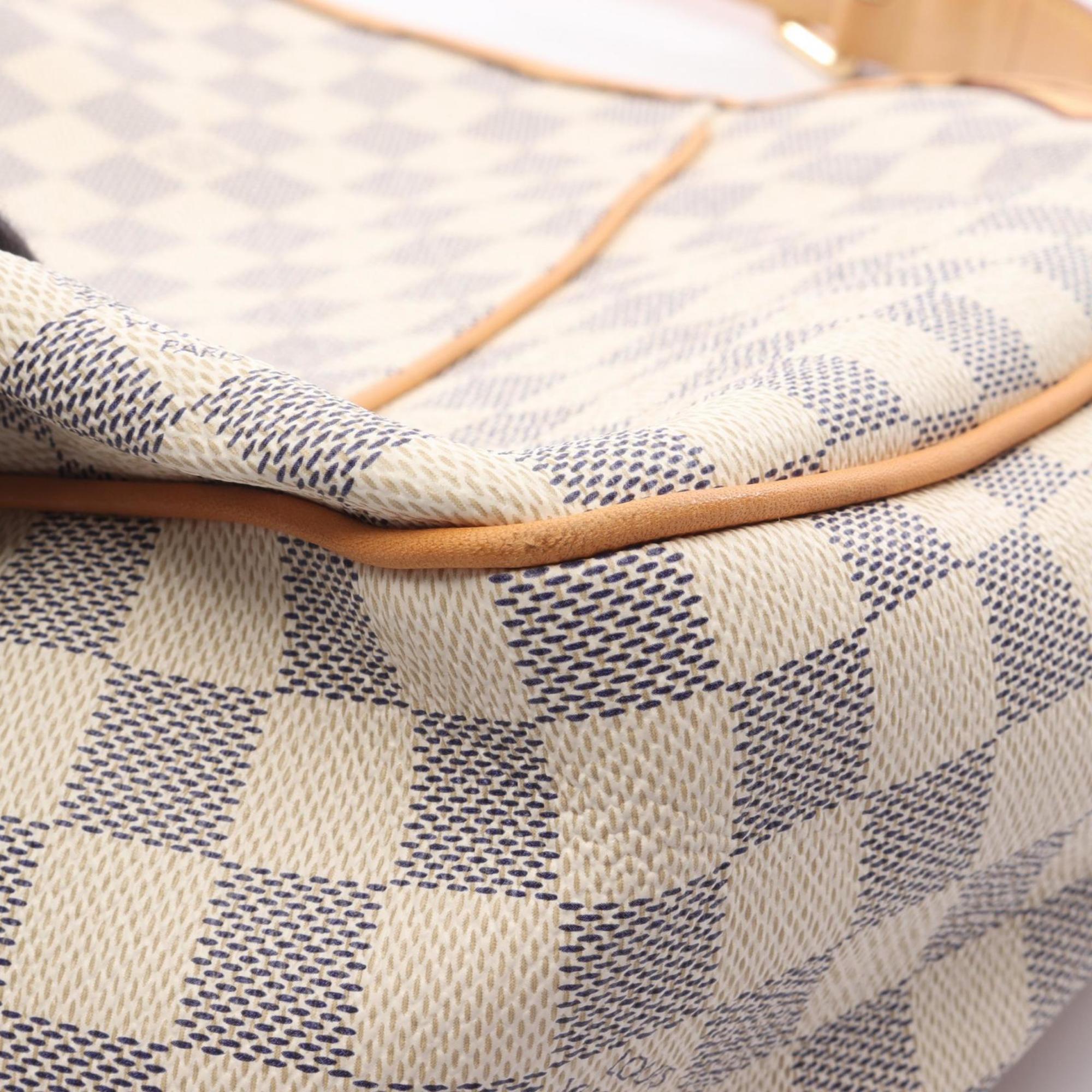 Louis Vuitton Damier Azur White Coated Canvas Shoulder Bag (Pre-Owned)