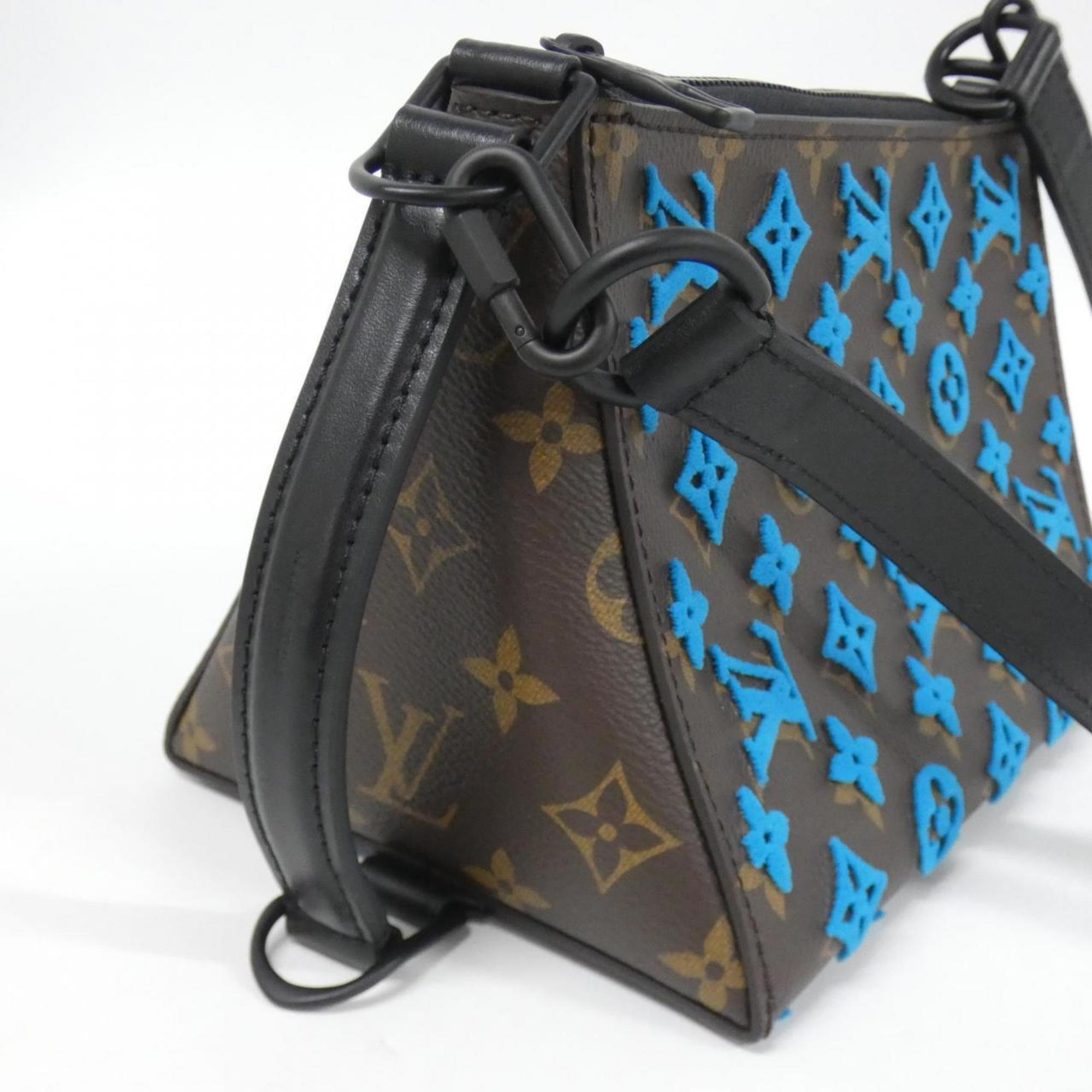 Louis Vuitton Marron Turquoise Coated Canvas Shoulder Bag (Pre-Owned)