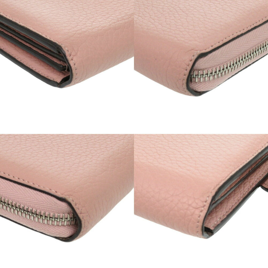 Louis Vuitton Magnolia Pink Leather Long Wallet (Bi-Fold) (Pre-Owned)
