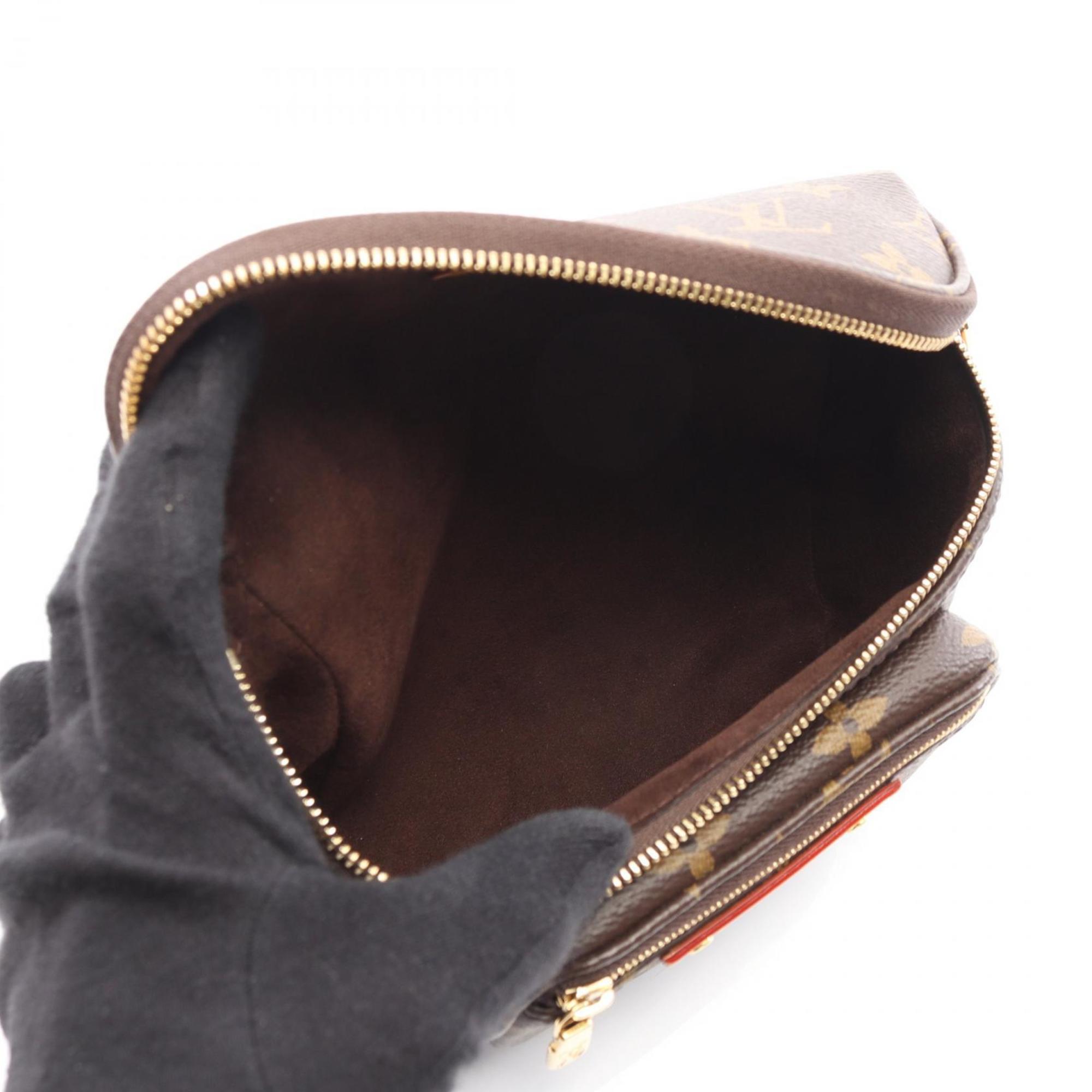 Louis Vuitton Brown Coated Canvas Leather Handbag (Pre-Owned)