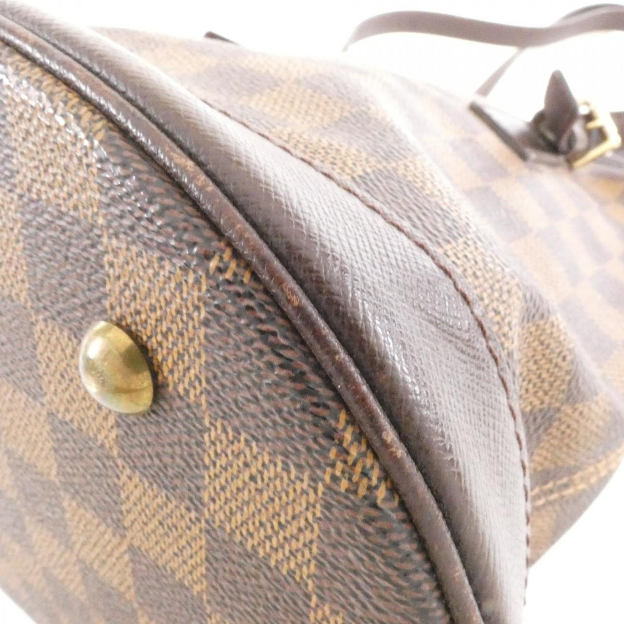 Louis Vuitton Damier Damier Canvas Ebene Damier Canvas Shoulder Bag (Pre-Owned)