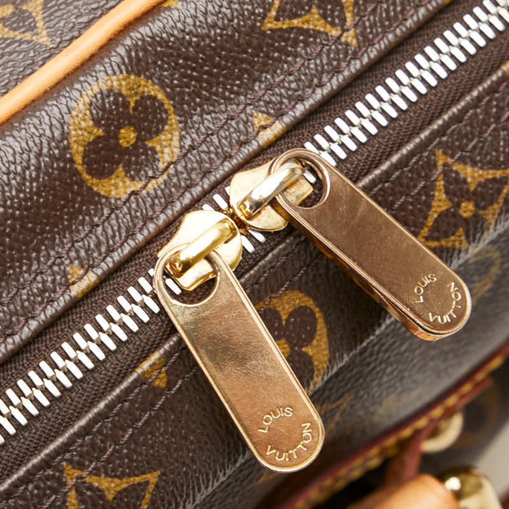 Louis Vuitton Brown Pvc Leather Boston Bag Handbag (Pre-Owned)