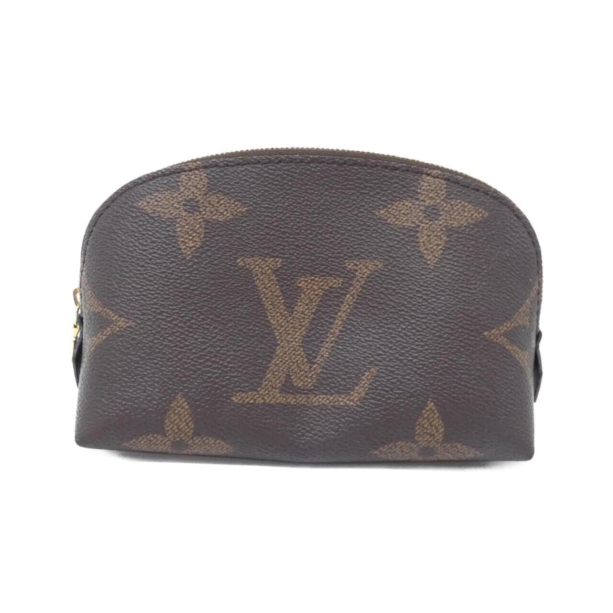 Louis Vuitton Marron Coated Canvas Pouch (Pre-Owned)