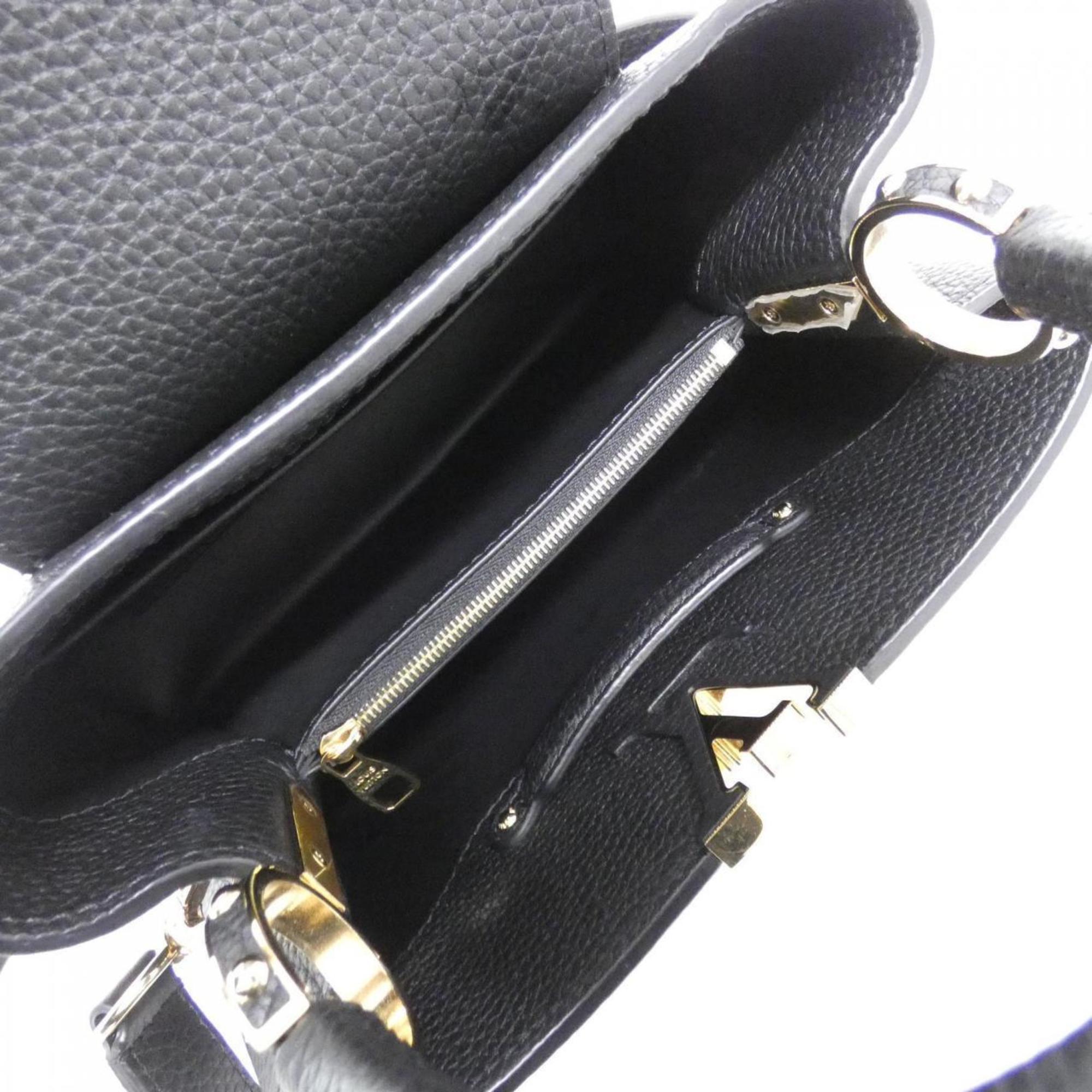 Louis Vuitton Taurillon Black Leather Handbag (Pre-Owned)