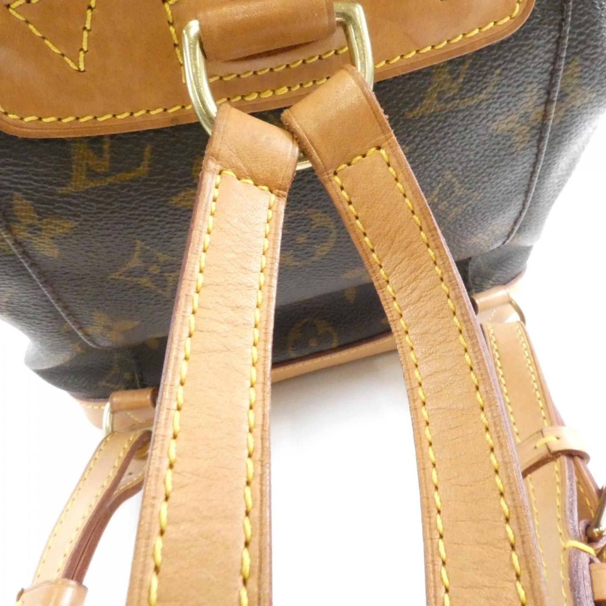 Louis Vuitton Monogram Mini Marron Coated Canvas Backpack (Pre-Owned)