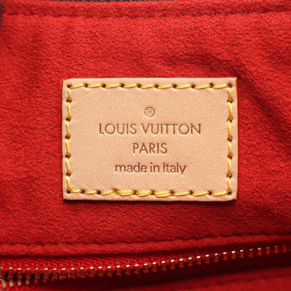 Louis Vuitton Brown Coated Canvas Leather Shoulder Bag (Pre-Owned)