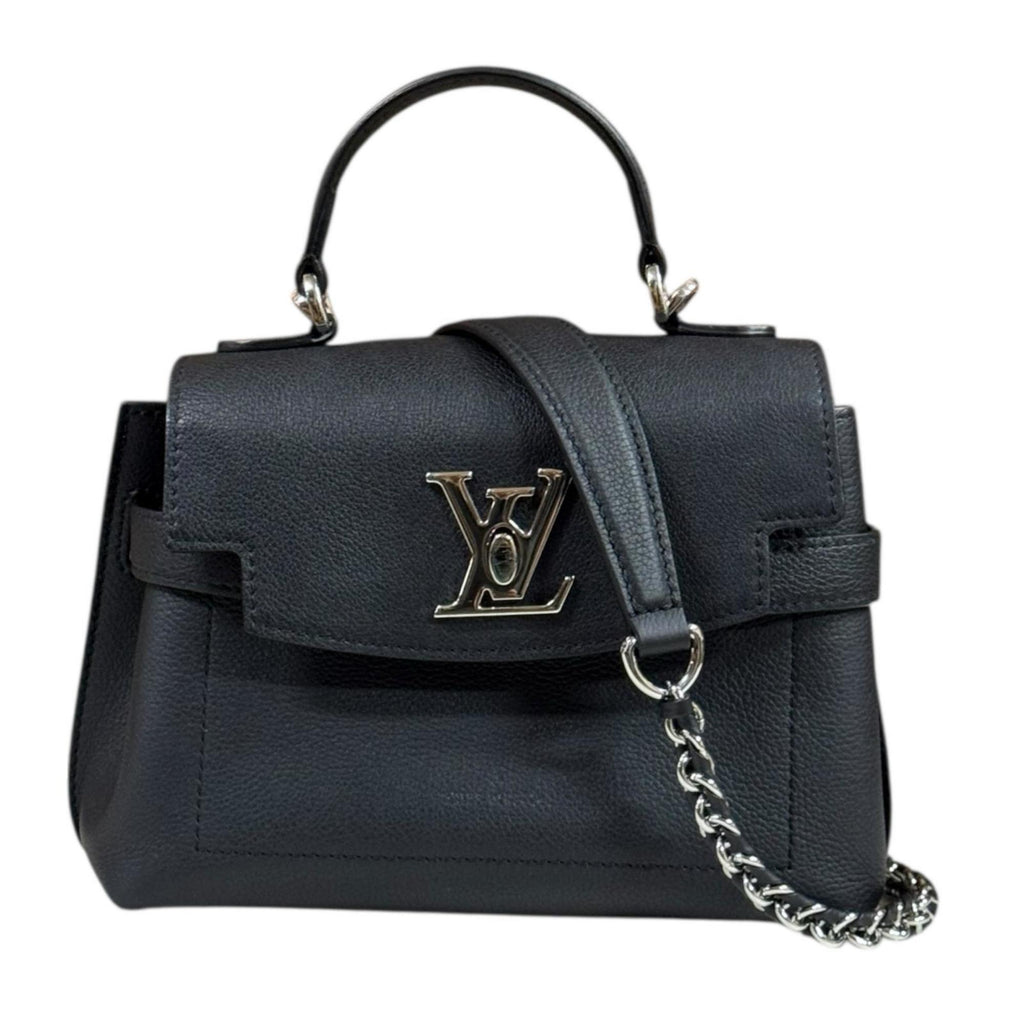 Louis Vuitton Black Noir Leather Shoulder Bag (Pre-Owned)