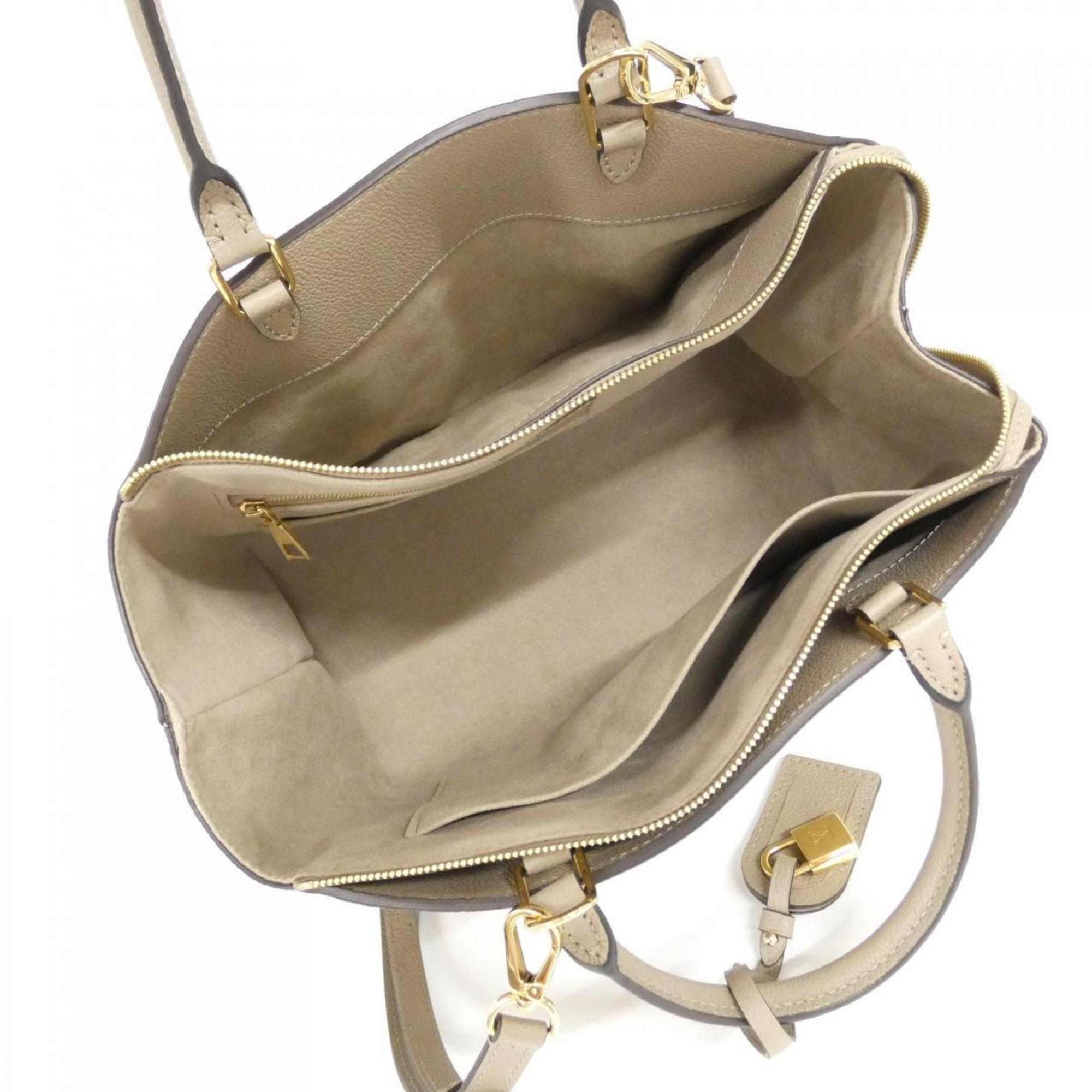 Louis Vuitton Tourterelle Leather Handbag (Pre-Owned)