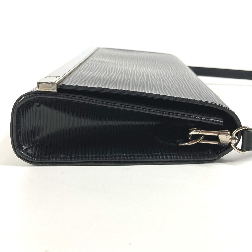 Louis Vuitton Epi Black Noir Epi Leather Clutch Bag Pochette Shoulder Bag (Pre-Owned)