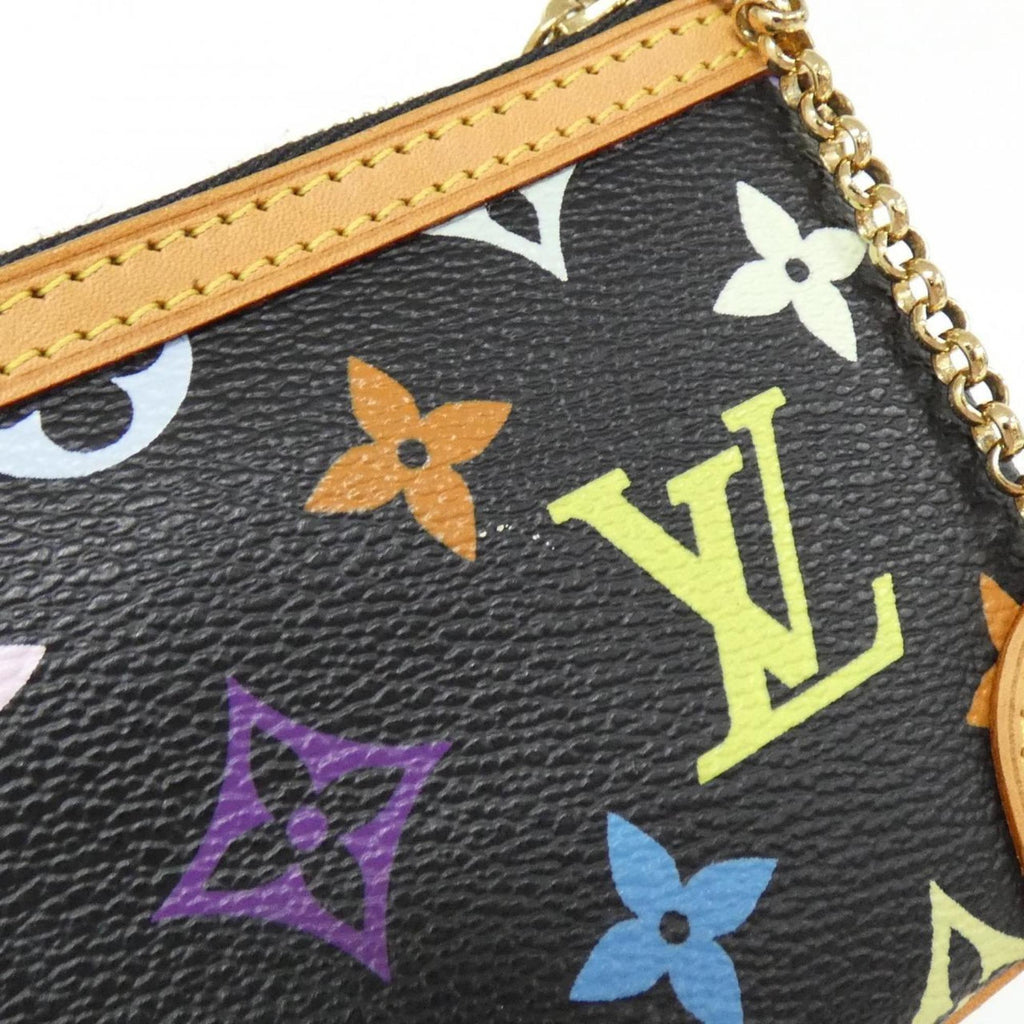 Louis Vuitton Black Coated Canvas Pochette Pouch (Pre-Owned)