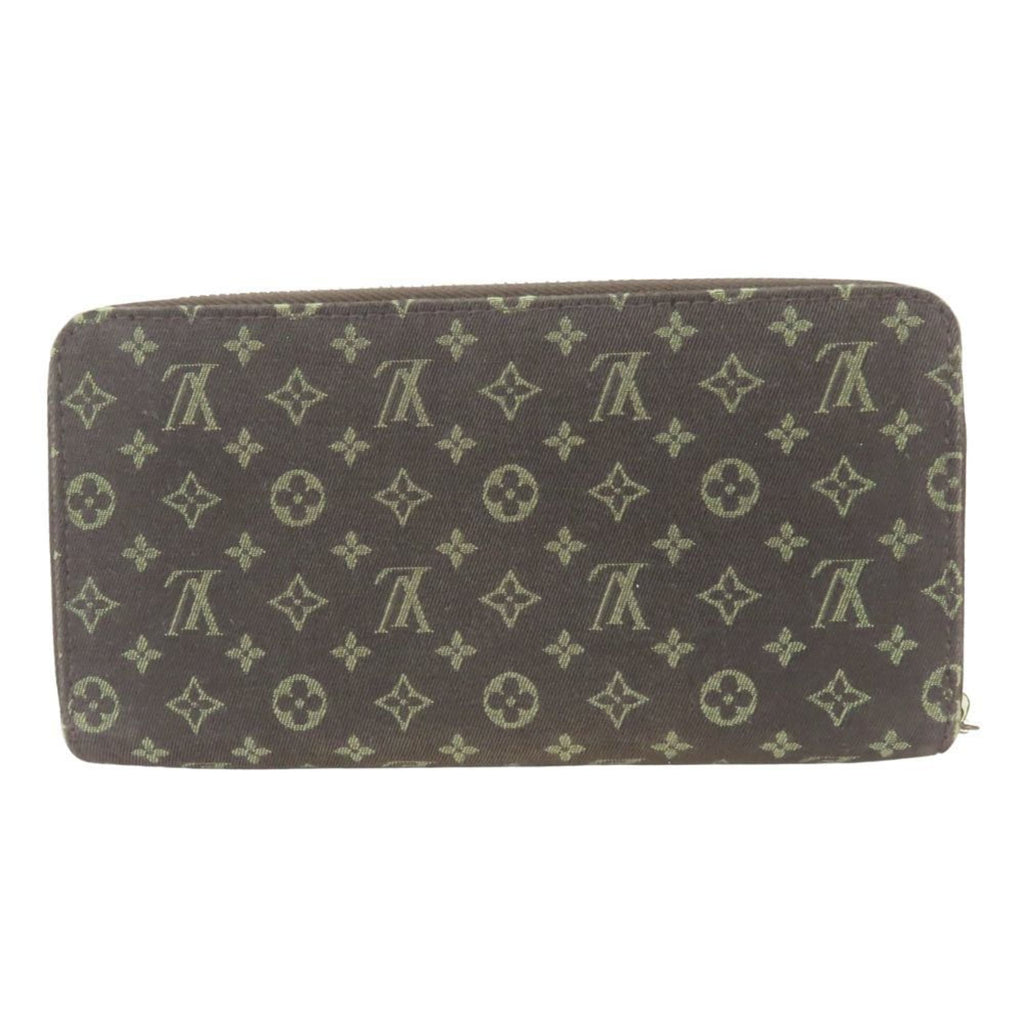 Louis Vuitton Brown Ebene Monogram Mini Lin Long Wallet (Bi-Fold) (Pre-Owned)