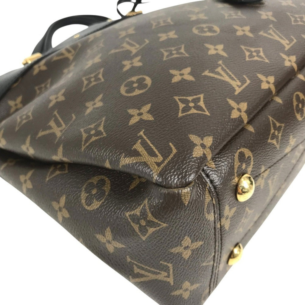 Louis Vuitton Black Brown Monogram Monogram Shoulder Bag Tote Bag (Pre-Owned)