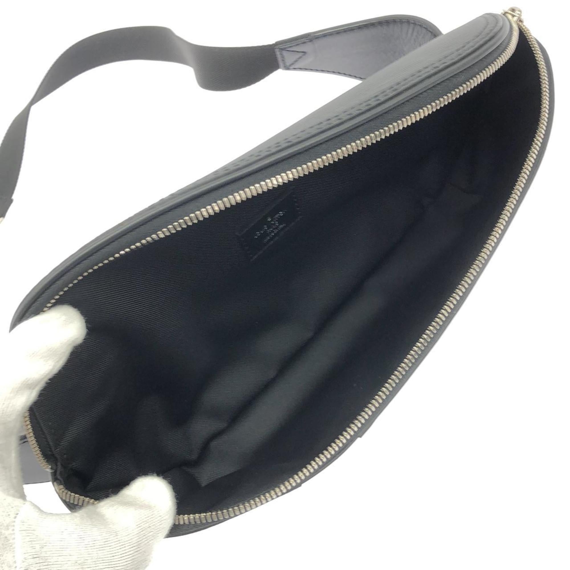 Louis Vuitton Black Coated Canvas Leather Shoulder Bag (Pre-Owned)