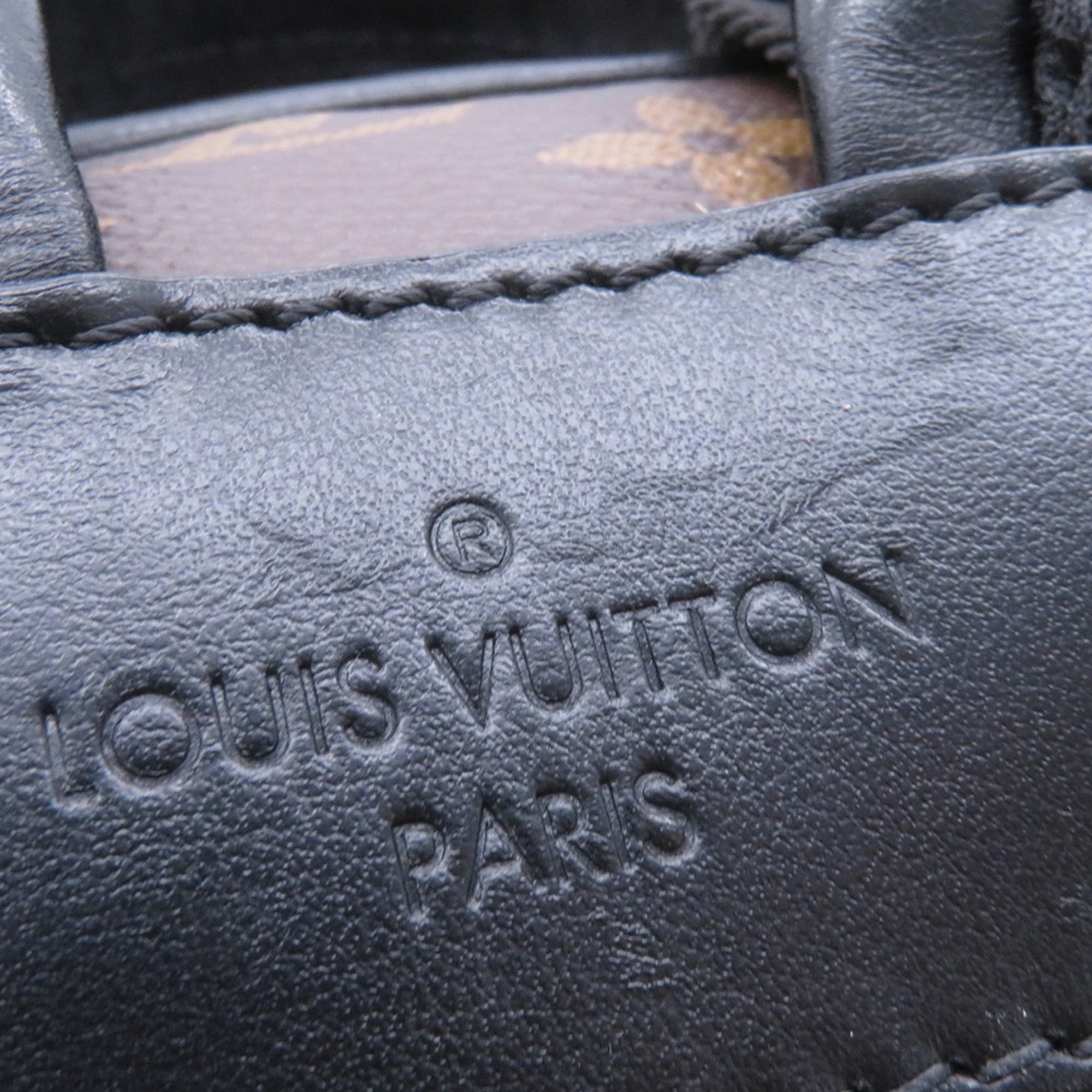 Louis Vuitton Monogram Macassar Black Brown Monogram Macassar Noir Backpack (Pre-Owned)