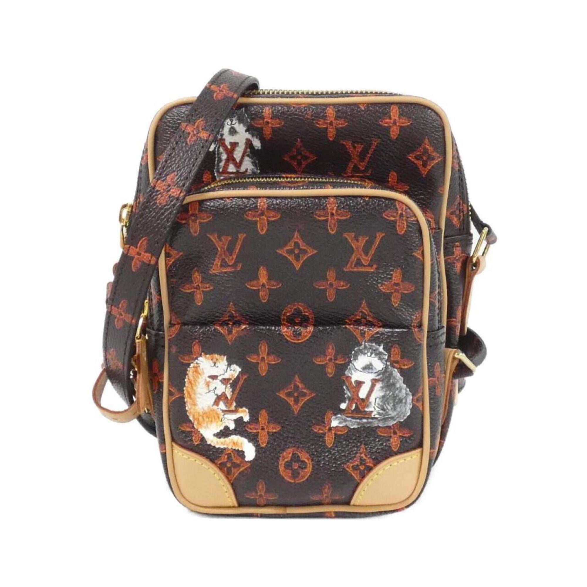 Louis Vuitton Marron Coated Canvas Shoulder Bag (Pre-Owned)