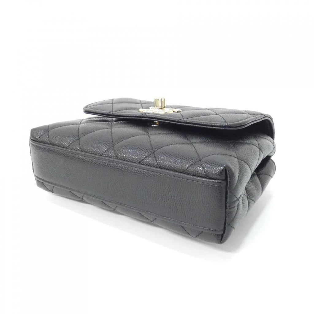 Coco Top Handle Bag Quilted Caviar Extra Mini