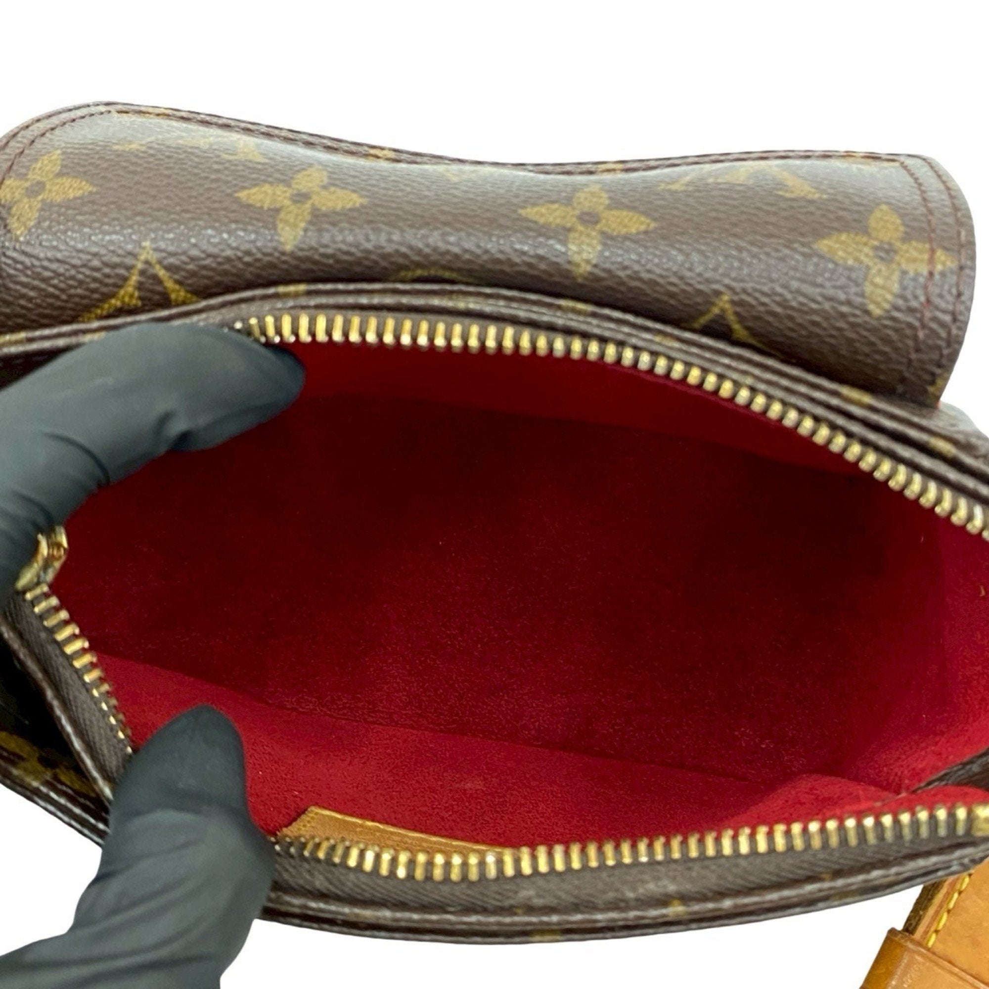 Louis Vuitton Brown Leather Pvc Pochette Shoulder Bag (Pre-Owned)