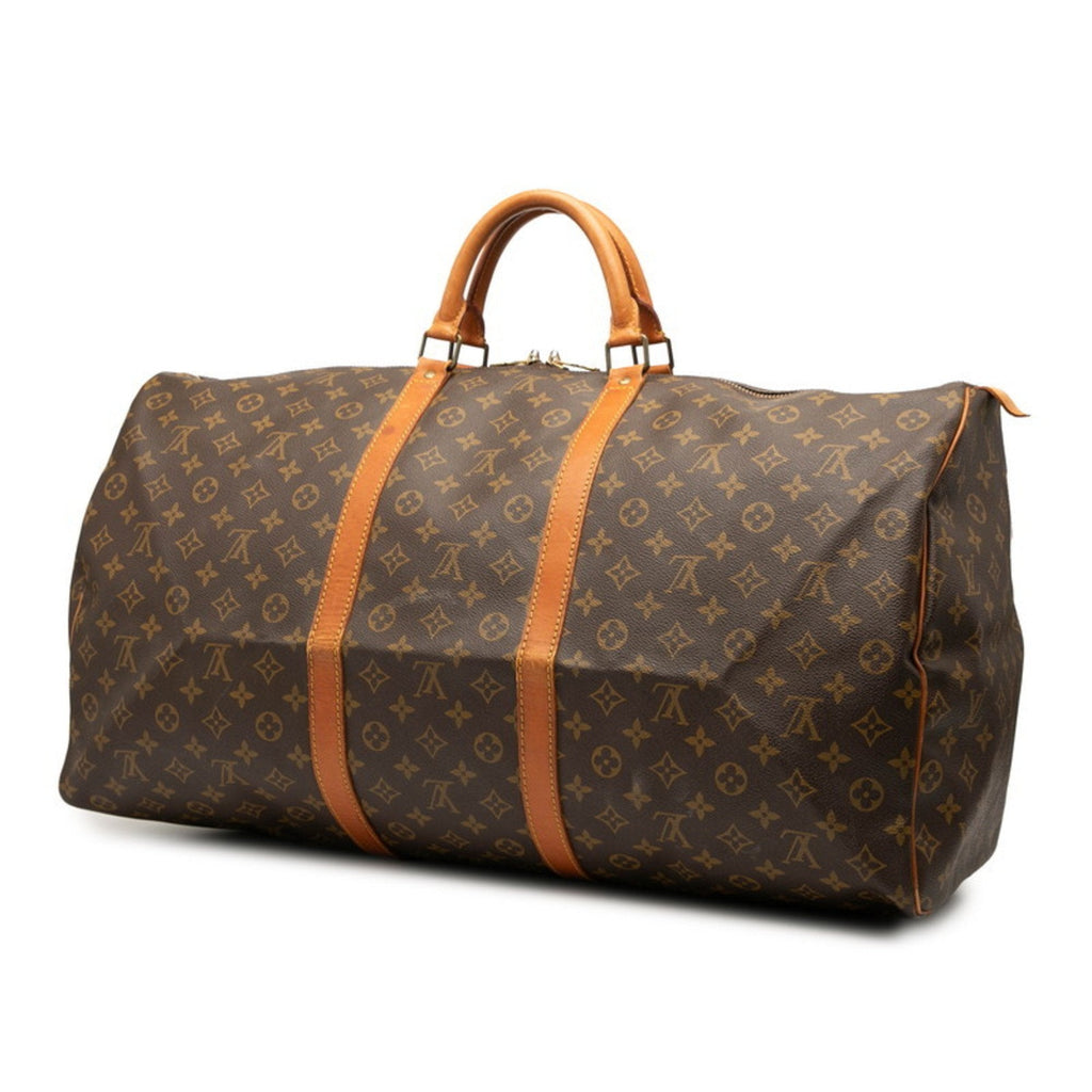 Louis Vuitton Brown Pvc Leather Boston Bag (Pre-Owned)