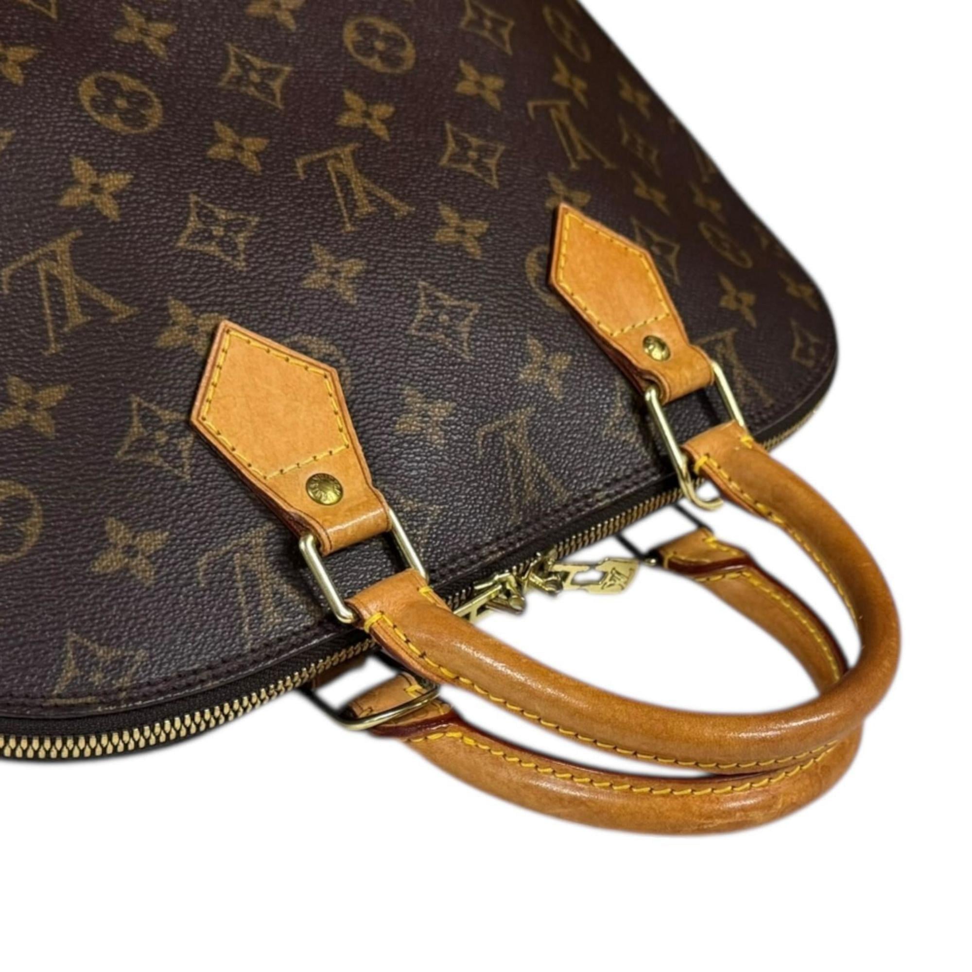 Louis Vuitton Brown Monogram Canvas Handbag (Pre-Owned)