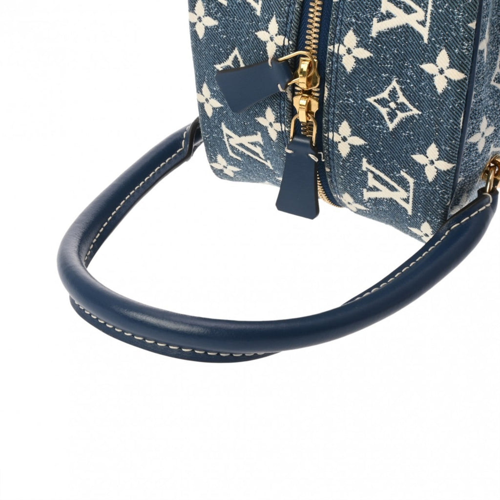 Louis Vuitton Blue Monogram Jacquard Denim Handbag (Pre-Owned)