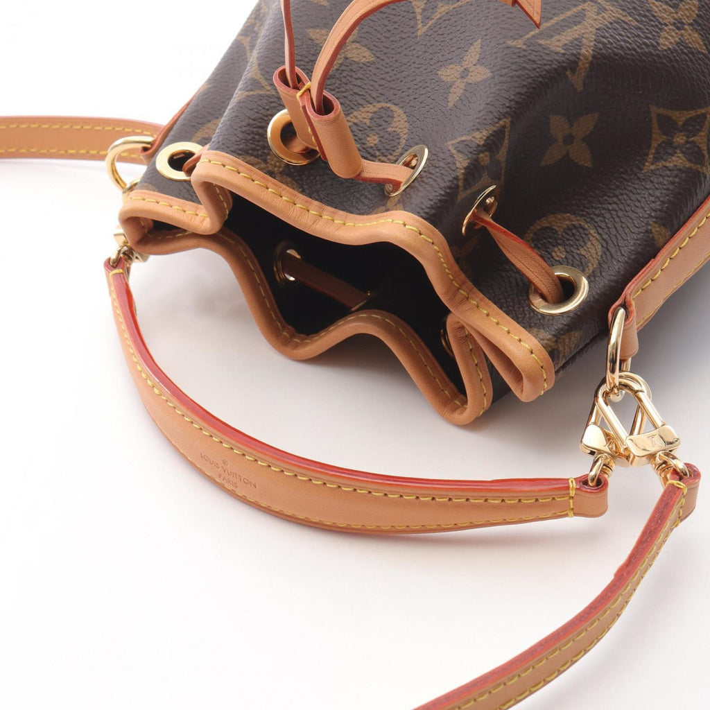 Louis Vuitton Brown Coated Canvas Leather Handbag (Pre-Owned)