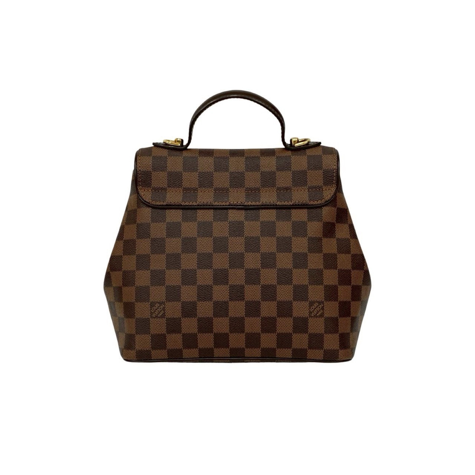 Louis Vuitton Brown Leather Pvc Handbag Shoulder Bag Tote Bag (Pre-Owned)