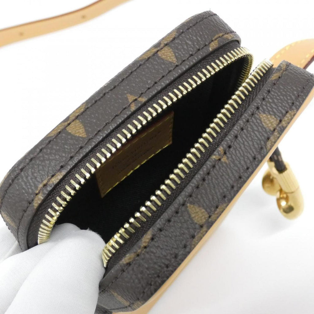 Louis Vuitton Brown Coated Canvas Leather Shoulder Bag (Pre-Owned)