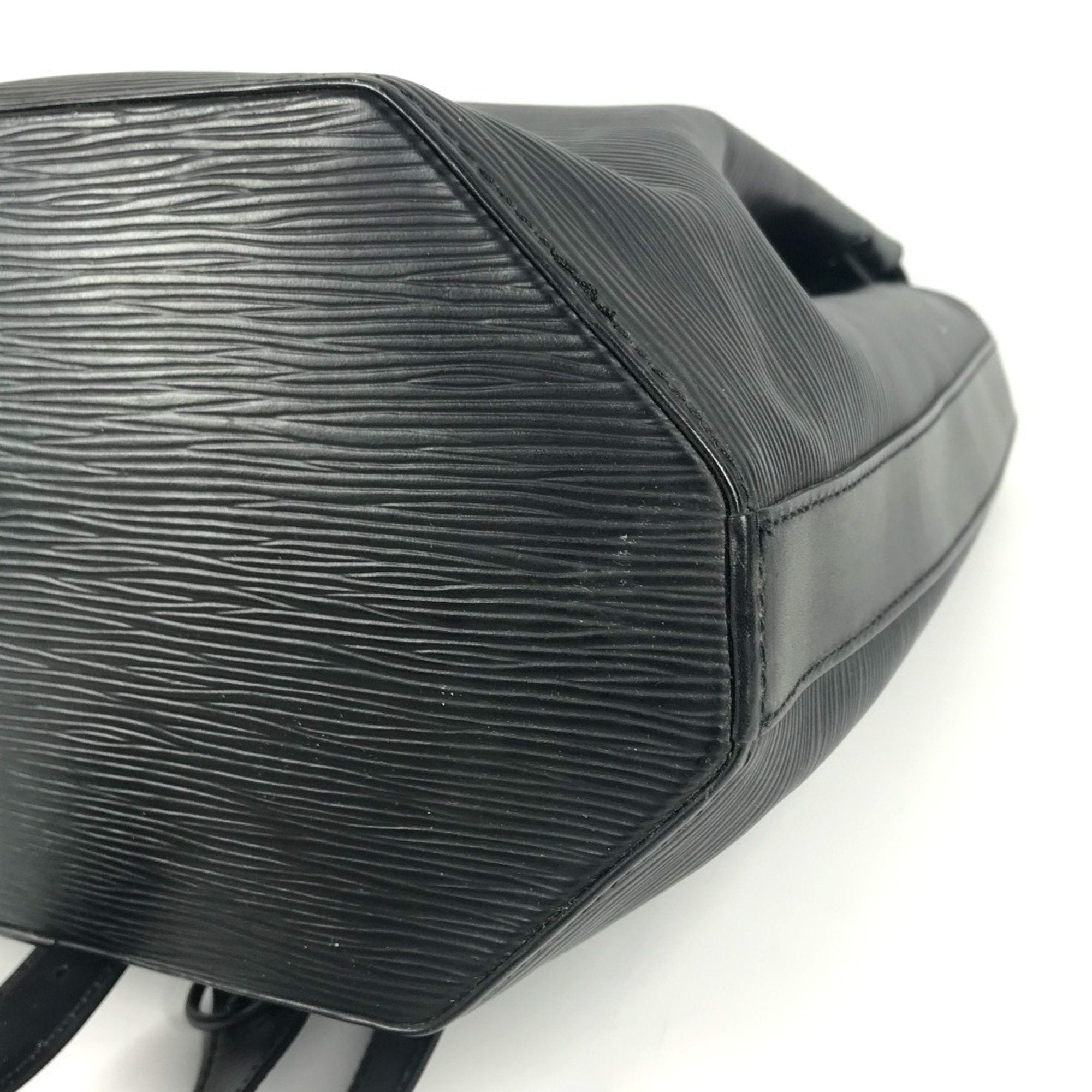 Louis Vuitton Black Noir Epi Leather Shoulder Bag (Pre-Owned)