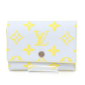 Louis Vuitton Monogram Gray Yellow Wallet (Tri-Fold) (Pre-Owned)