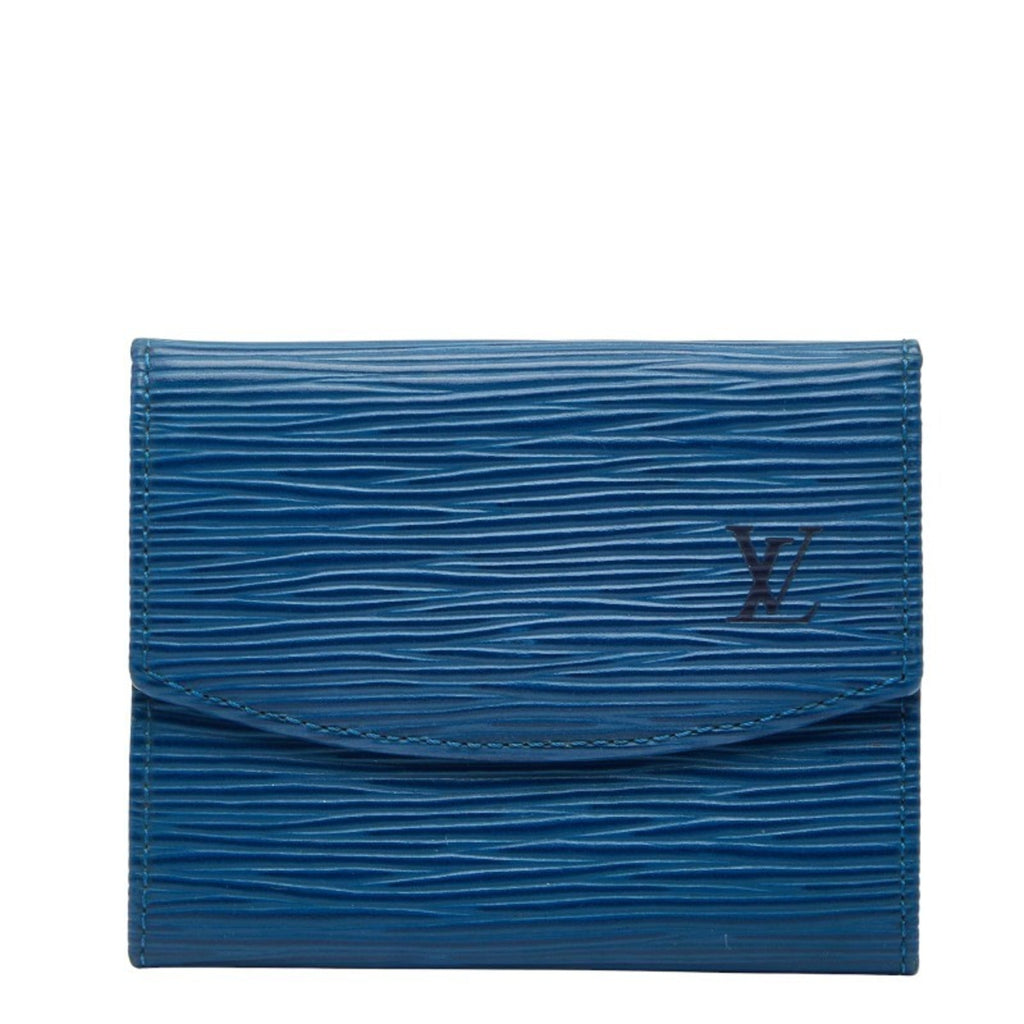 Louis Vuitton Epi Toledo Blue Leather Coin Purse/Coin Case (Pre-Owned)