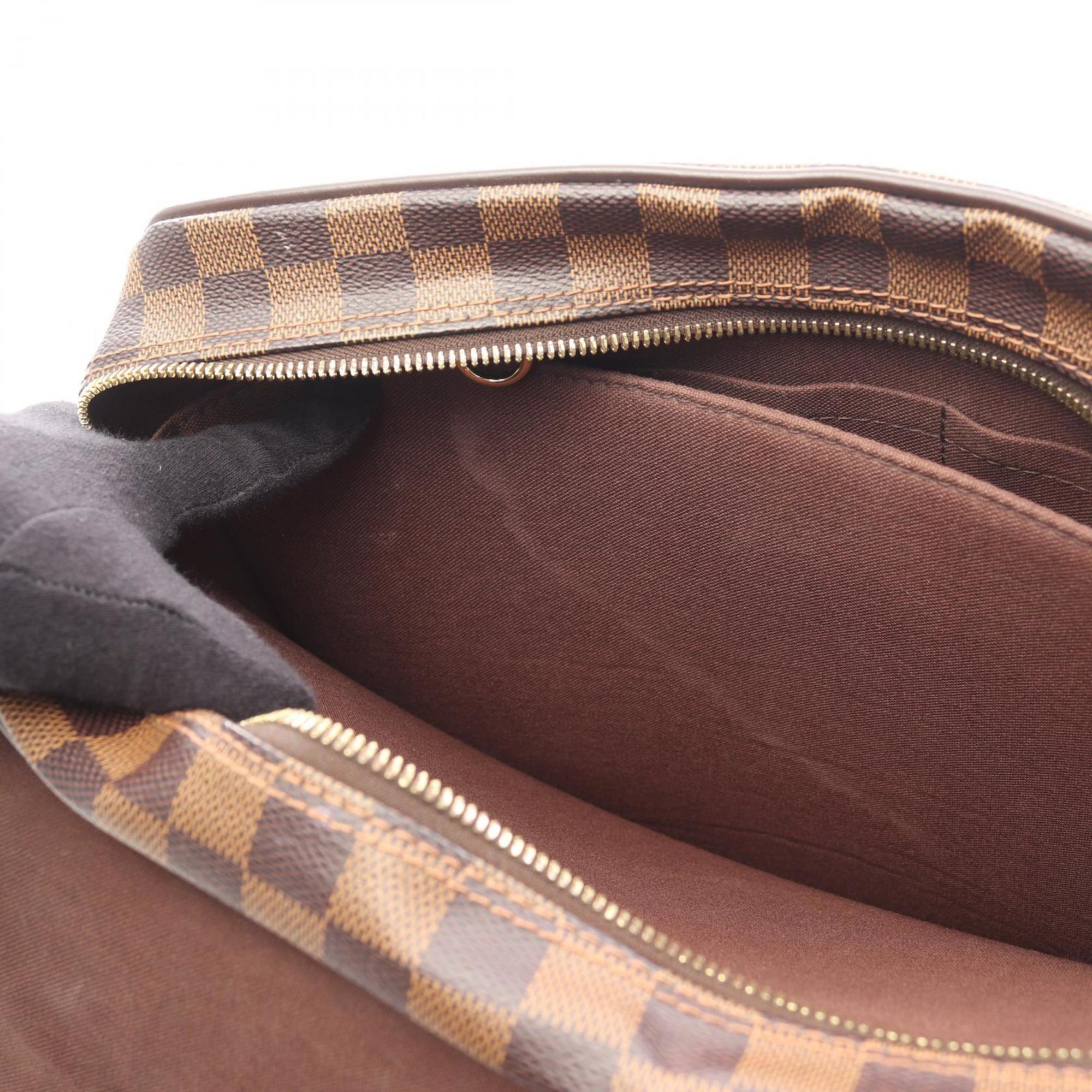 Louis Vuitton Brown Damier Canvas Coated Canvas Leather Damier Canvas Handbag Shoulder Bag (Pre-Owned)