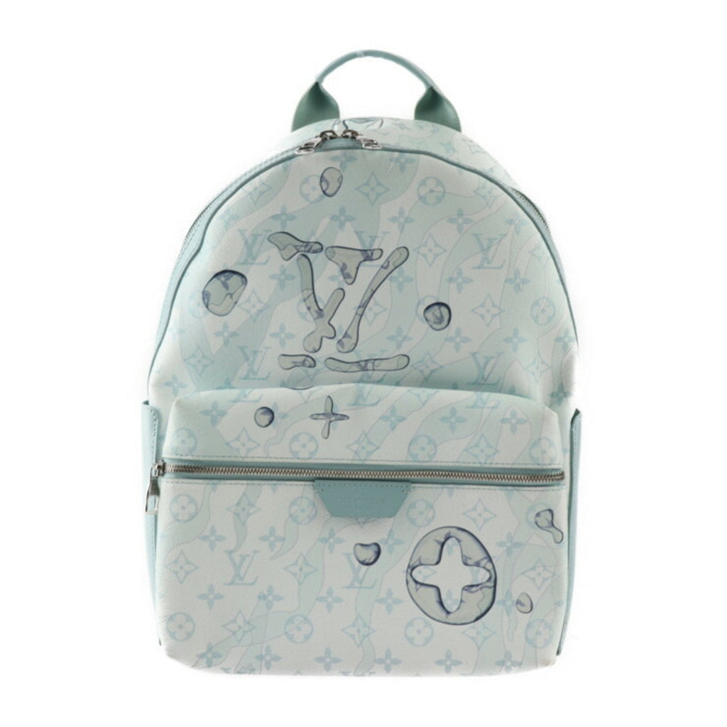 Louis Vuitton Light Blue Pvc Leather Backpack Handbag (Pre-Owned)