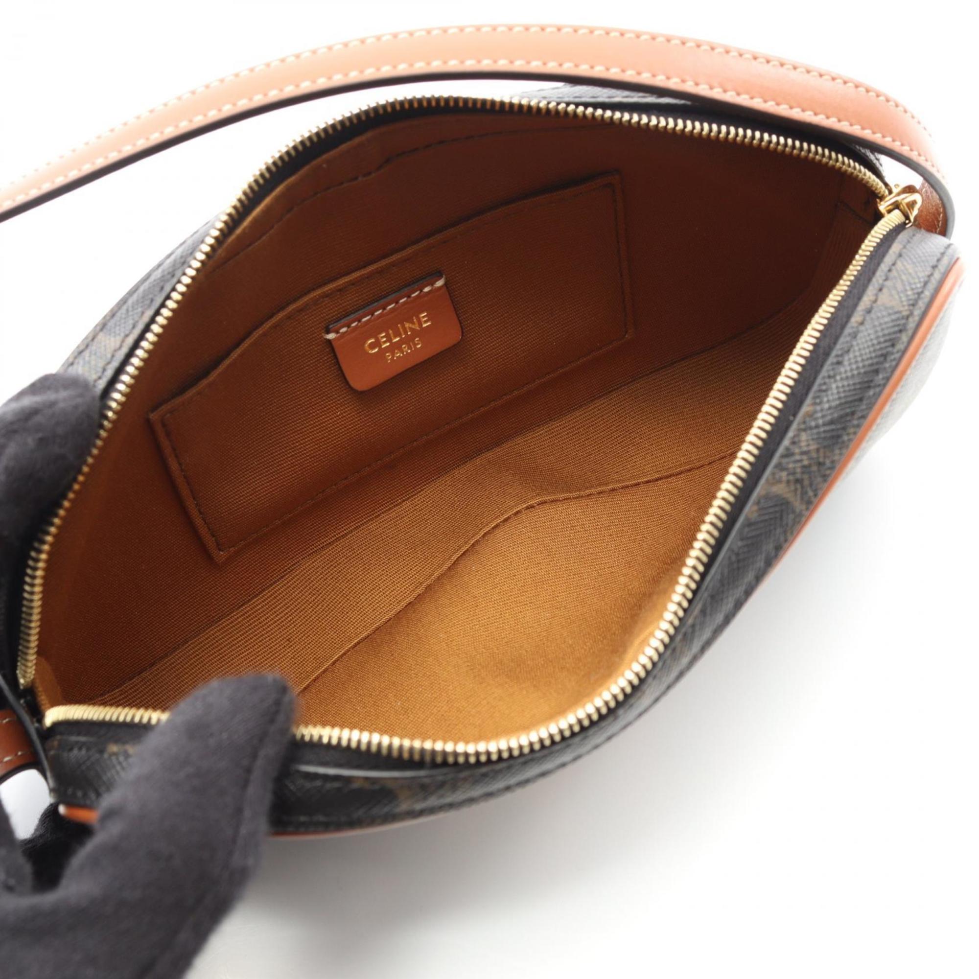 Triomphe East-West Shoulder Bag Triomphe Coated Canvas